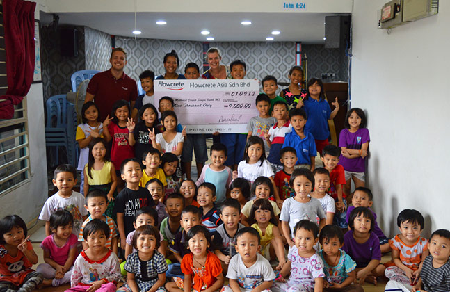 Flowcrete Donates to School for Myanmar Refugees