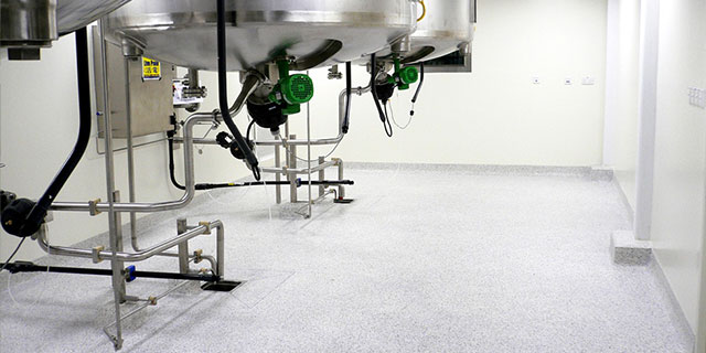 methyl methacrylate (MMA) flooring for food and beverage factory