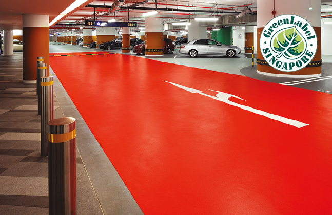 Green Label Stamp of Approval for Flowcrete’s Traffic Deck Coatings