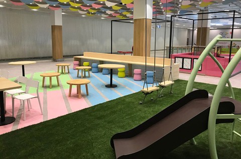 Shopping Centre Creates Colourful Kids Corner