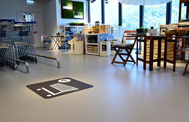 IKEA’s New Hong Store Furnished with Flowcrete Flooring