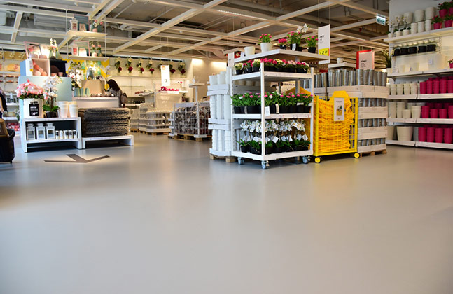 IKEA’s New Hong Store Furnished with Flowcrete Flooring