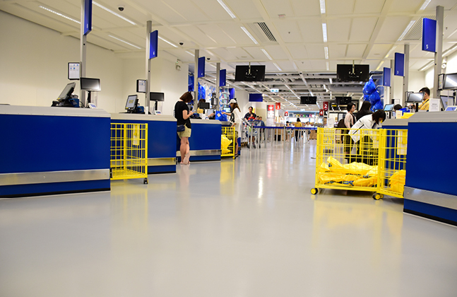 IKEA’s New Hong Store Furnished with Flowcrete Flooring