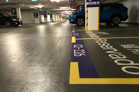 Ferry Car Park Ready for Passengers After Flooring Refurbishment
