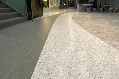 Flowcrete Supplies Flowflake Terrosso for Food Court