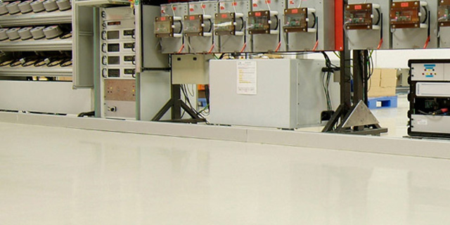 antistiatic epoxy floor in factory