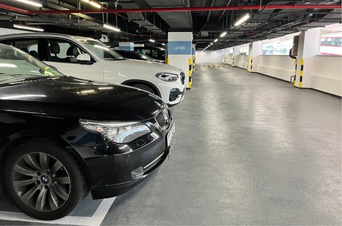 Lucky Plaza's Car Park Restored in Hong Kong