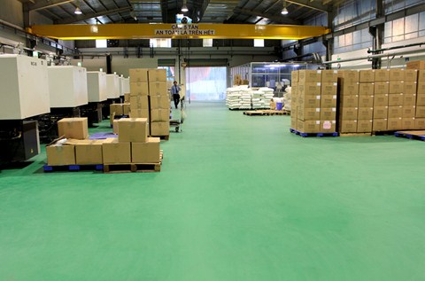 Lion Vietnam Upgrades its Flooring to Meet US Standards