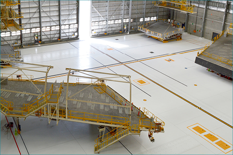 What are the Main Considerations when Selecting a Floor Coating Material for Commercial and Military Aircraft Hangar Facilities?