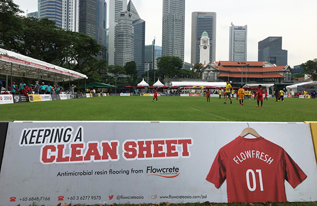 Flowcrete Supports Singapore Soccer Spectacle