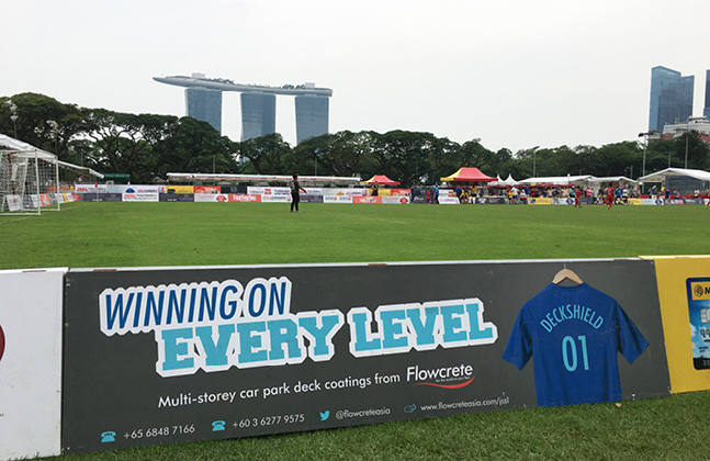 Flowcrete Supports Singapore Soccer Spectacle